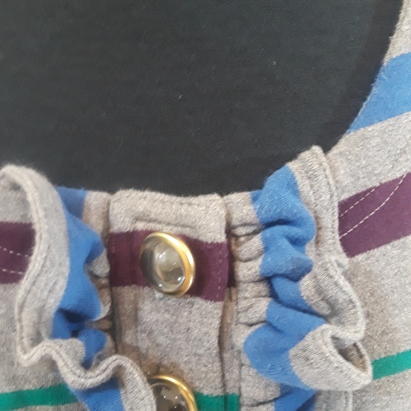 Marc by Marc Jacobs Gray Striped Cotton Sundress - Picture 6 of 8